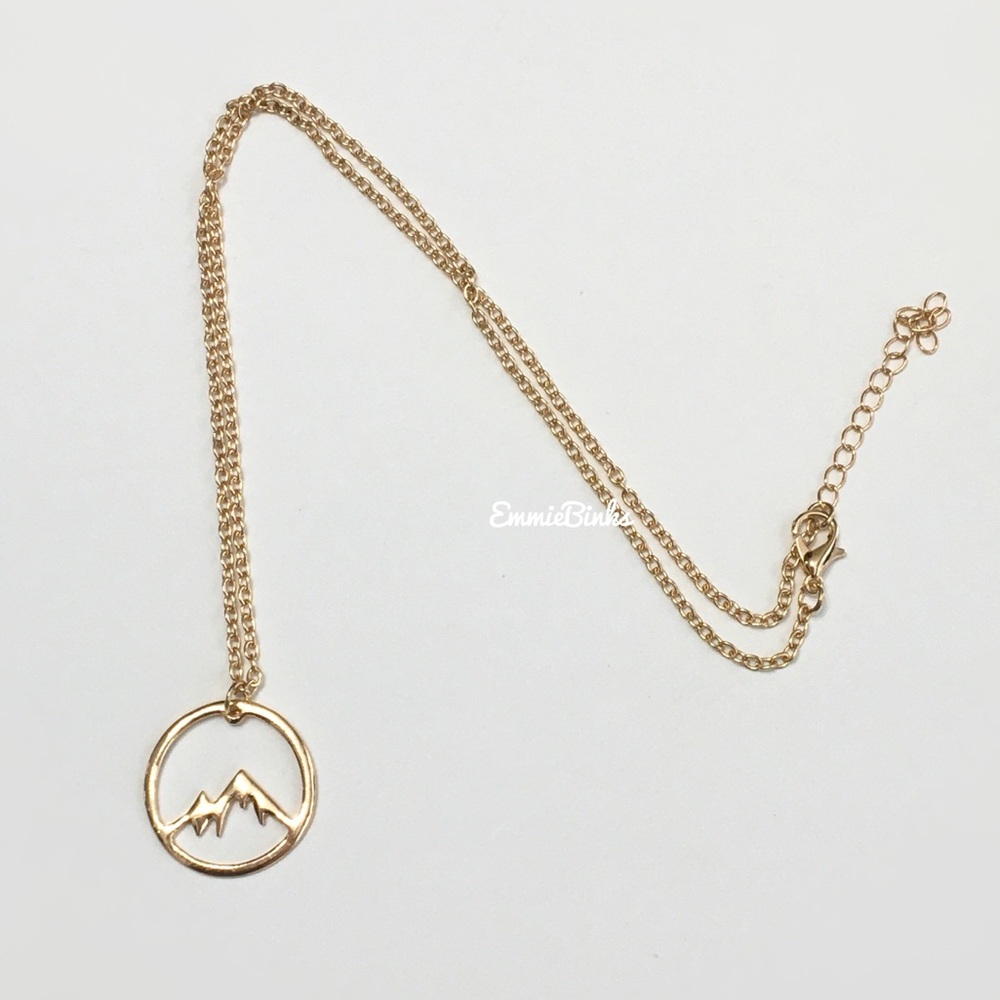 ✨3for$38✨ New FP Wanderlust Mountain Explore Pendant Necklace | Travel - Picture 9 of 14